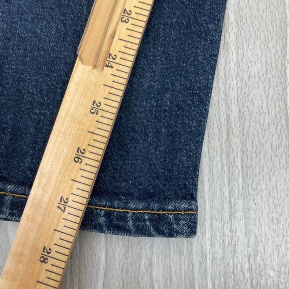 Re/Done Originals  Revolve High Rise Ankle Crop Jean Midnight Blue Dark Wash 27 - Picture 12 of 12
